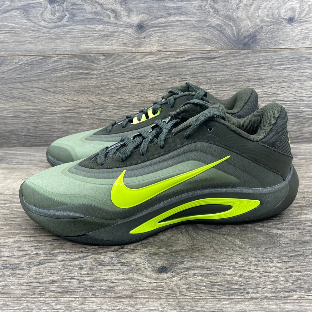 Nike A'ja Wilson PE Womens Basketball Shoes Size 10 Olive Green Volt FZ8605-301